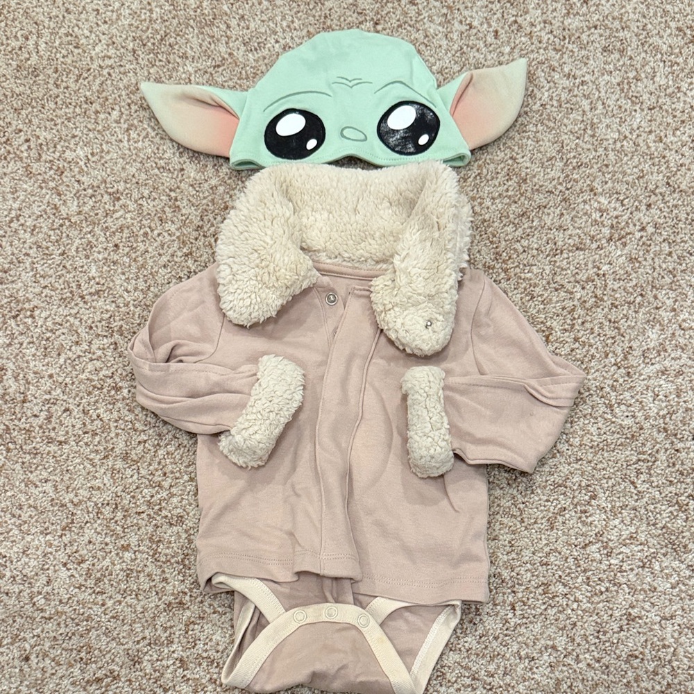 Baby Yoda Grogu Costume 12-18 M